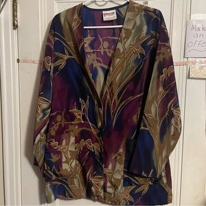 Uniform city  Colorful Floral scrub jacket